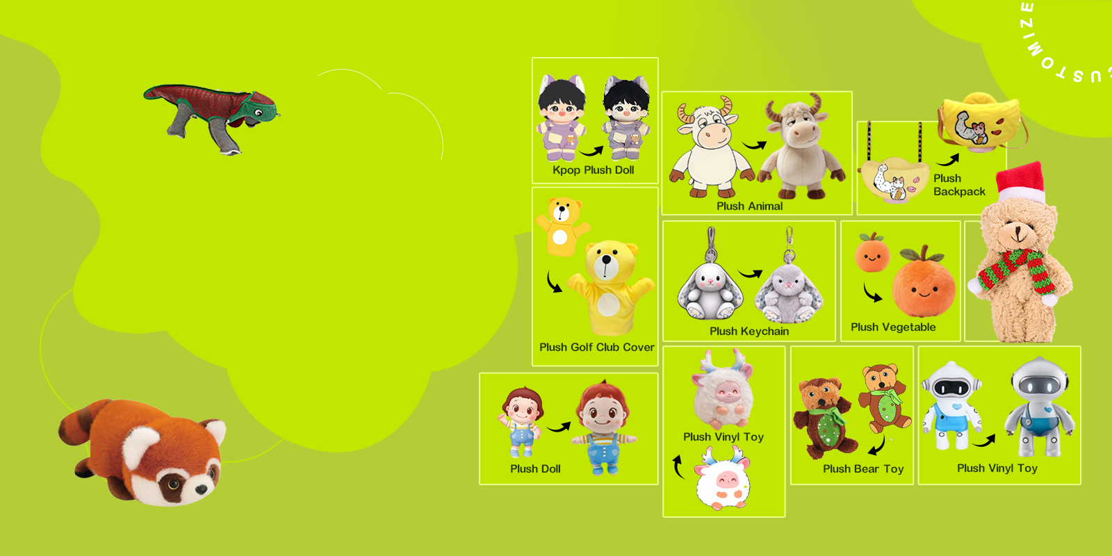 Bring your Ideas to Life! Customized Stuffed Toys