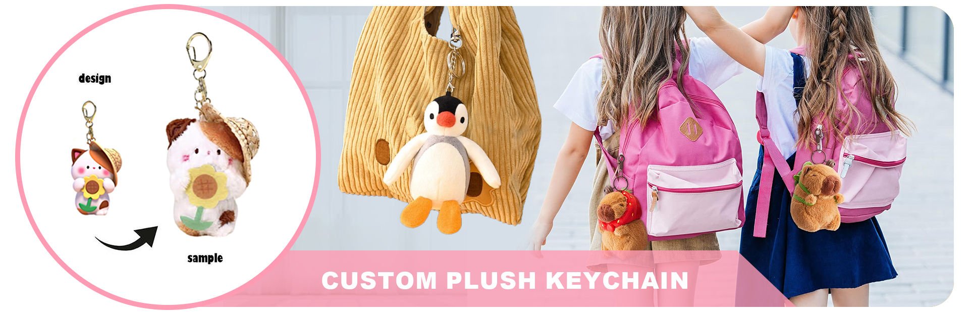 Custom Plush Keychain - ebabe toy